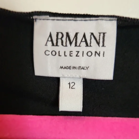 Armani Collezioni Soft Women's Luxury Black Ruched Sleeveless Viscose Tank Top - Picture 2 of 4